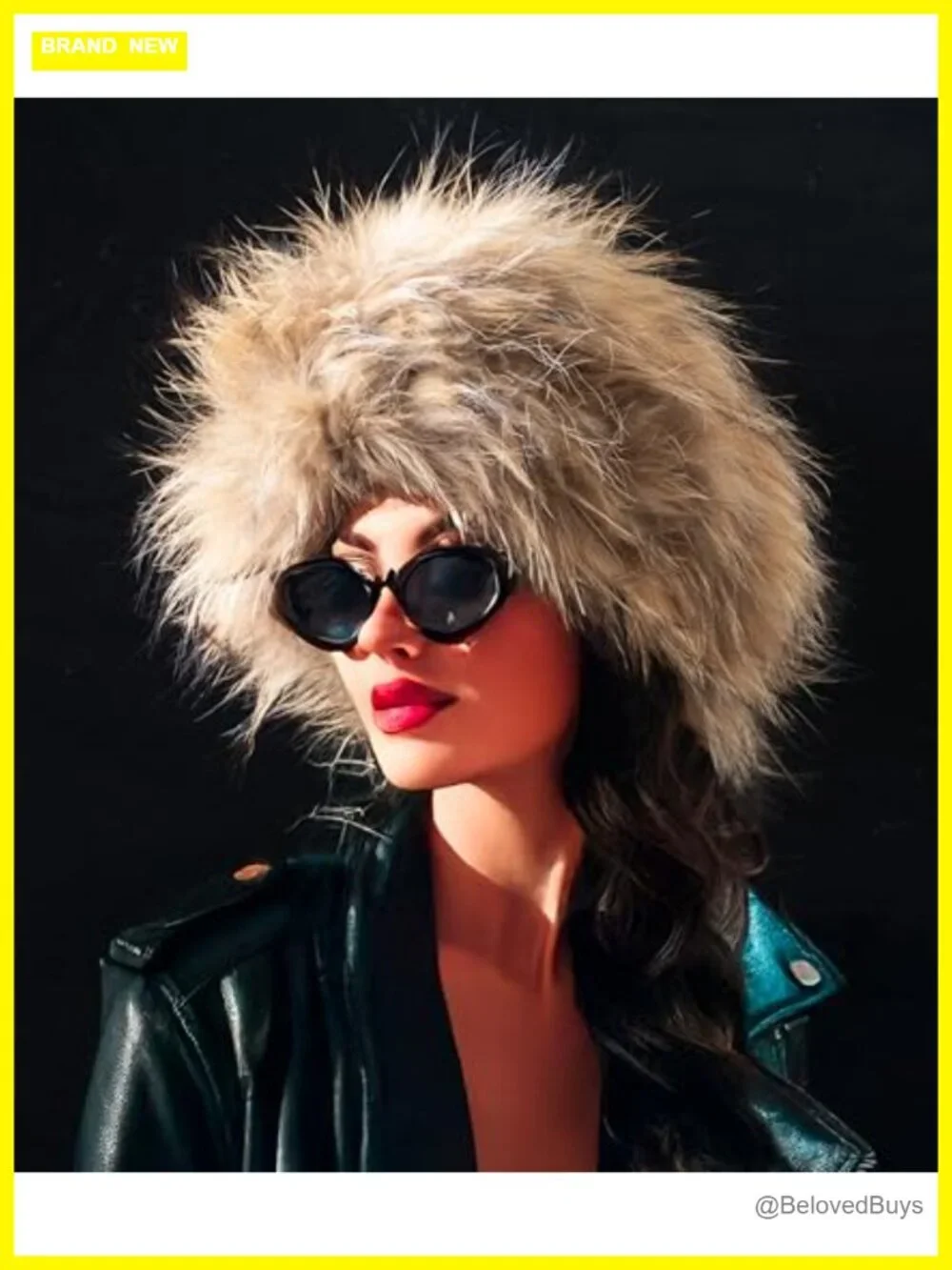 Real Fur Fox Neck Warmer Scarf Infinity Ear Muffs 3-in-1 Winter Headband